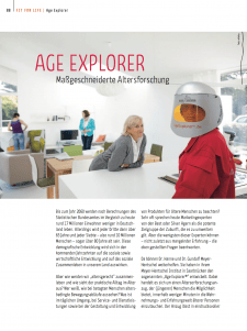 Alterssimulationsanzug Age Explorer - Massgeschneiderte Altersforschung