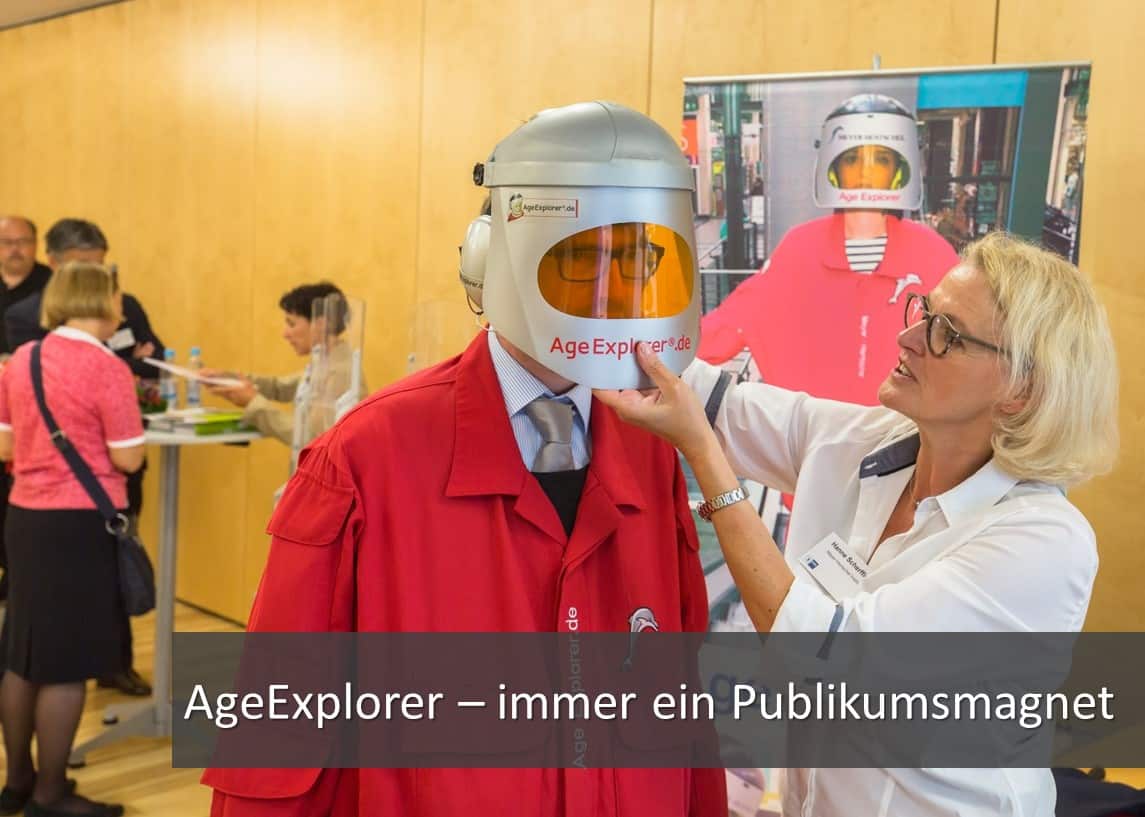 Alterssimulationsanzug Tag der offenen Tür