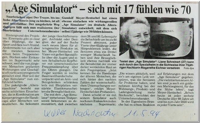 Alterssimulationsanzug
