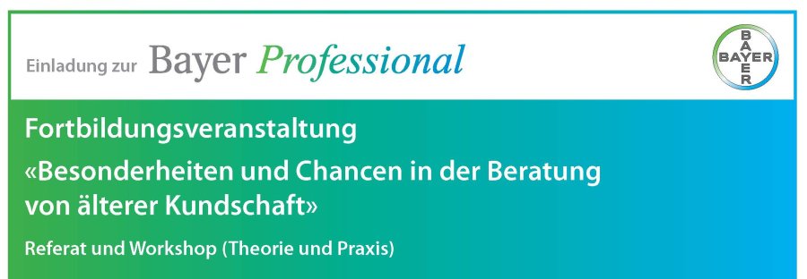 Bayer Professional ist eine Weiterbildungsplattform für Fachpersonen in Apotheken und Drogerien.